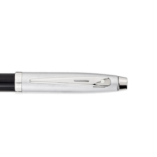Sheaffer 100 Brushed Chrome/Black Lacquer Rollerball Pen SE1931351-30