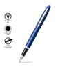 VFM Neon Blue Nickel Trim Rollerball Pen SE1940151
