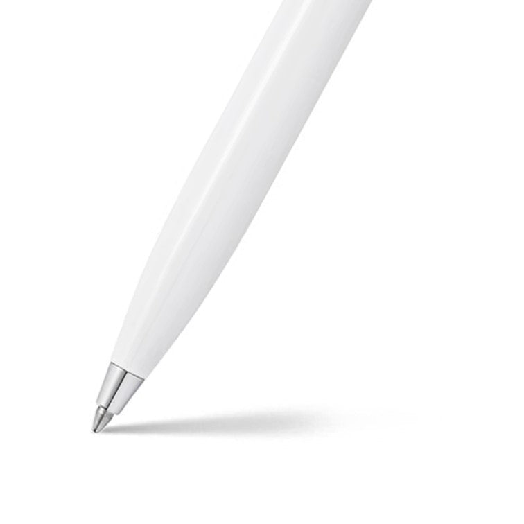 Sheaffer 100 Brushed Chrome/White Lacquer Ballpoint Pen SE2932451-30