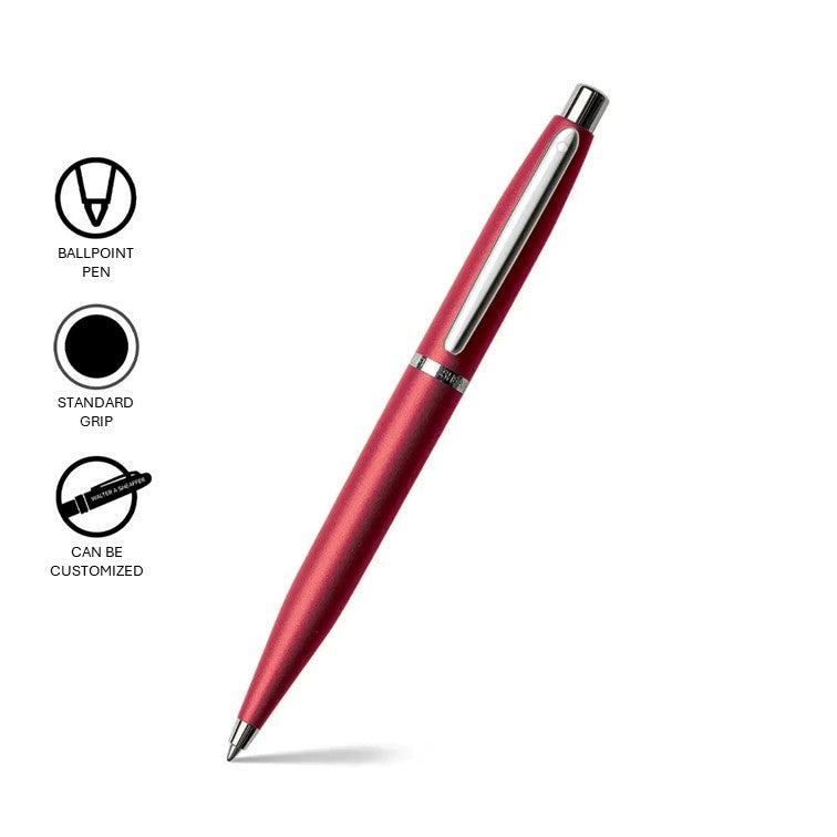 VFM Excessive Red Nickel Trim Ballpoint Pen SE2940351